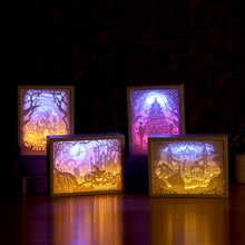 Load image into Gallery viewer, 3D Paper Carving Night Lights LED Table Lamp
